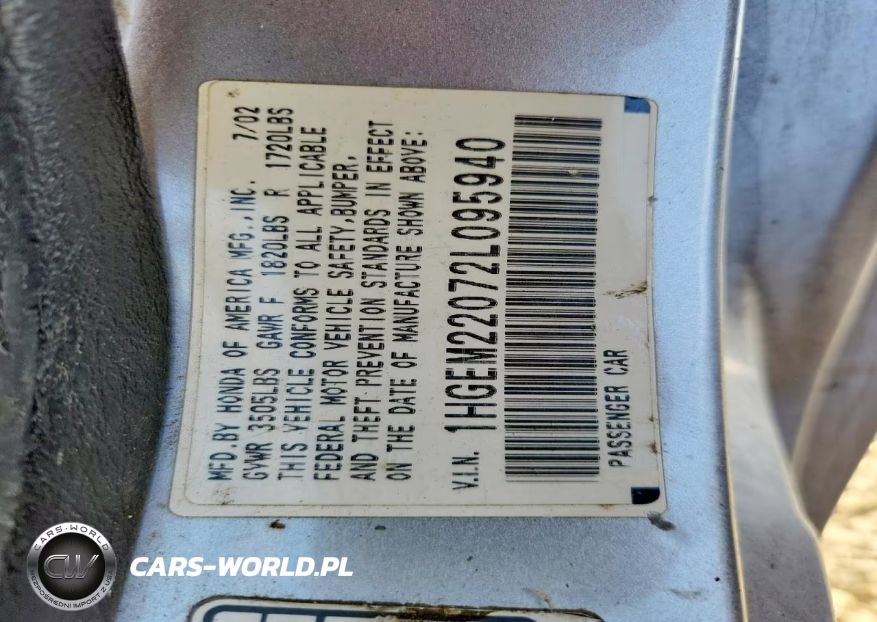 2002 Honda Civic Ex VIN:1HGEM22072L095940 - 12