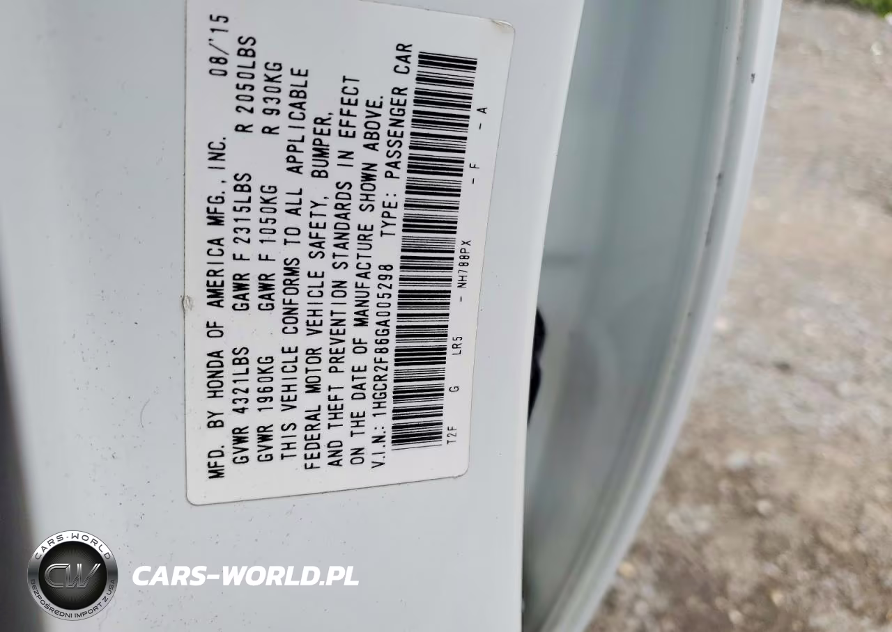 2016 Honda Accord Exl VIN:1HGCR2F86GA005298 - 13