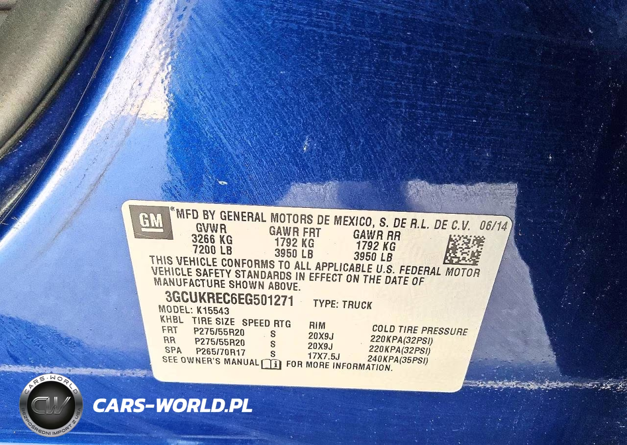 2014 Chevrolet Silverado K1500 Lt VIN:3GCUKREC6EG501271 - 12