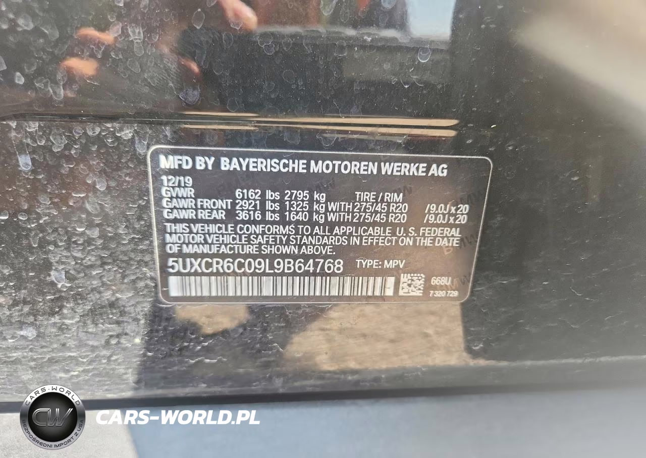 2020 BMW X5 xDrive40I VIN:5UXCR6C09L9B64768 - 13
