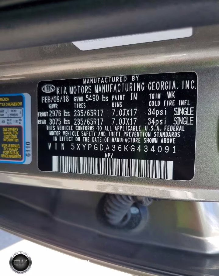 2019 Kia Sorento Lx VIN:5XYPGDA36KG434091 - 13