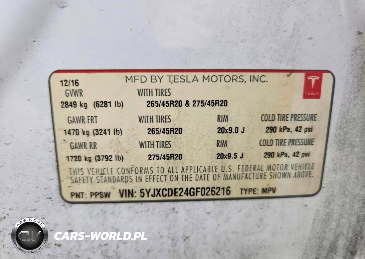 2016 Tesla Model X VIN:5YJXCDE24GF026216 - 13