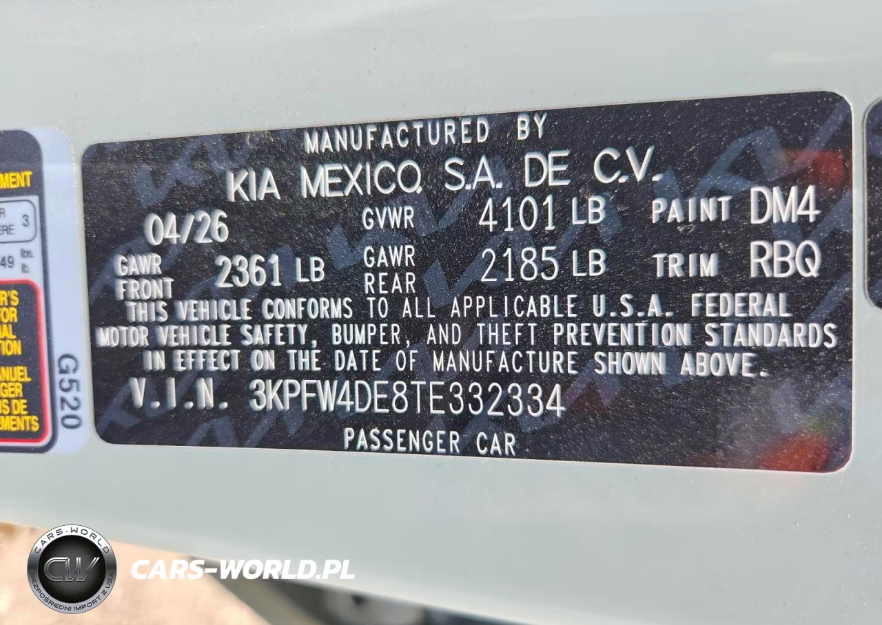 2026 Kia K4 Gt Line VIN:3KPFW4DE8TE332334 - 12