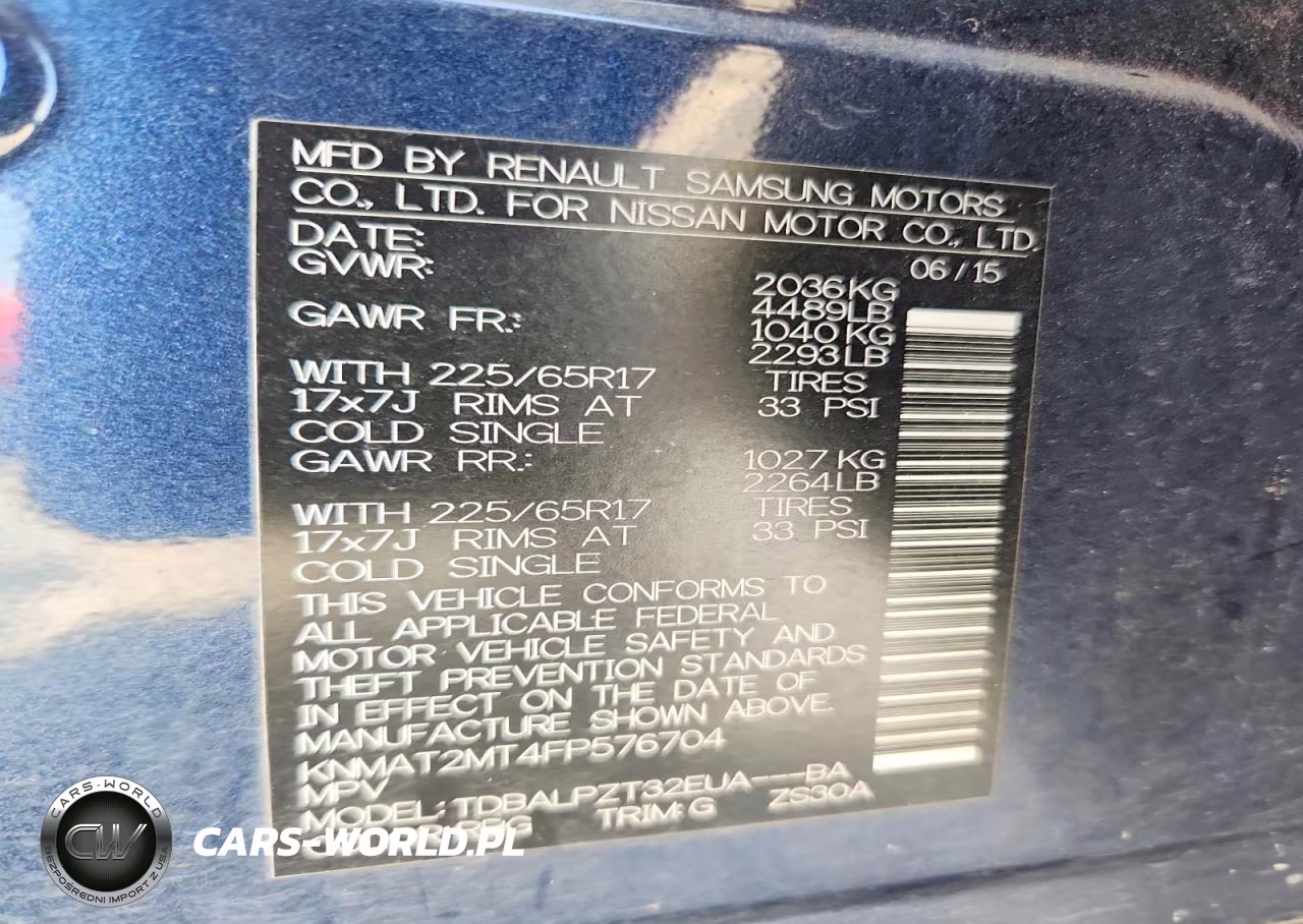 2015 Nissan Rogue S VIN:KNMAT2MT4FP576704 - 12