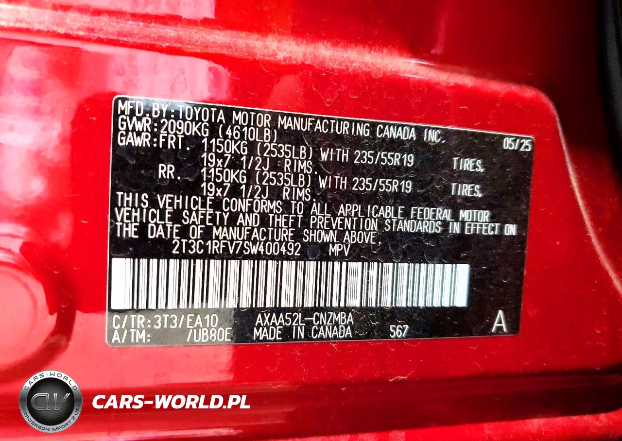 2025 Toyota Rav4 Xle Premium VIN:2T3C1RFV7SW400492 - 12