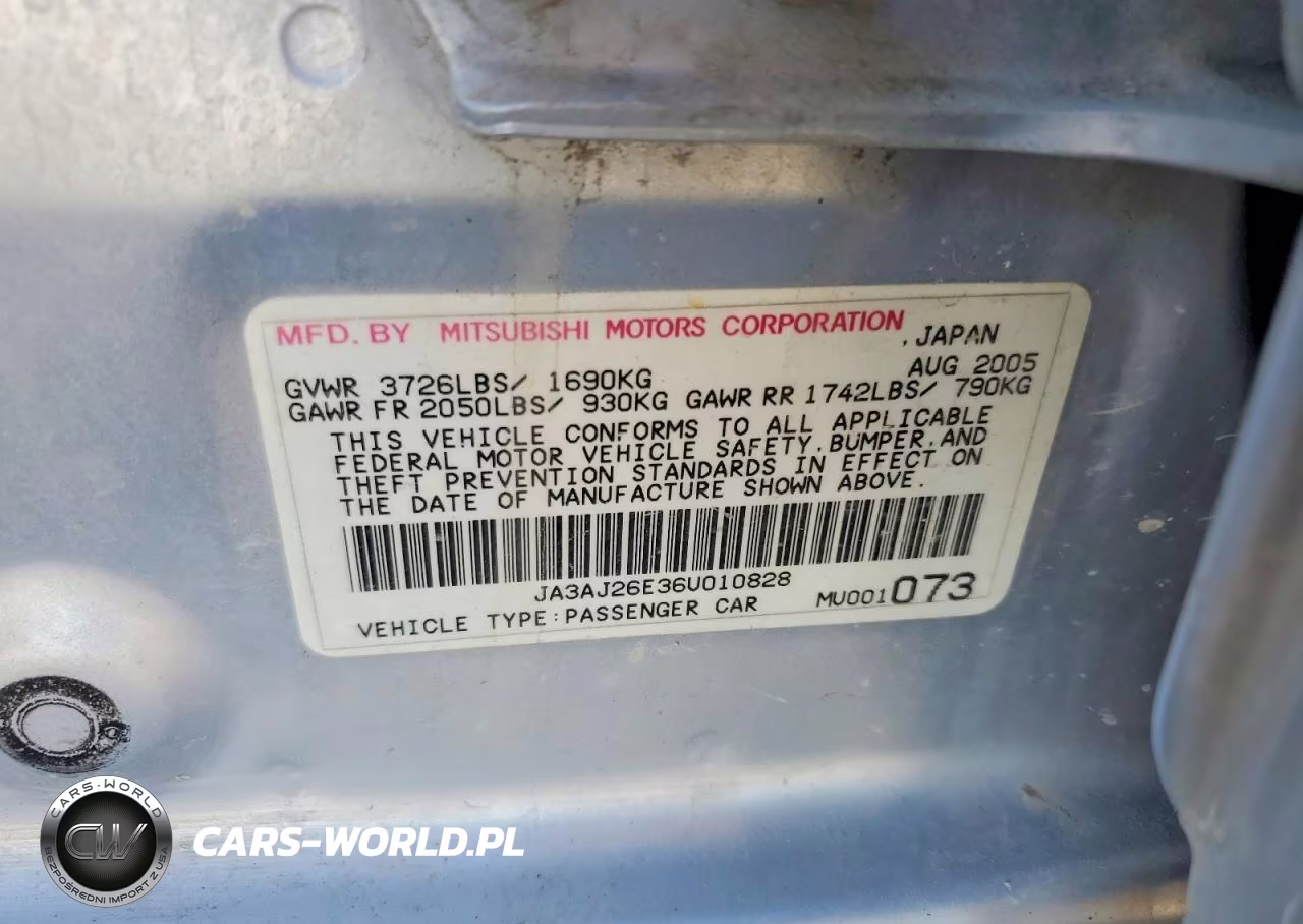 2006 Mitsubishi Lancer Es VIN:JA3AJ26E36U010828 - 12