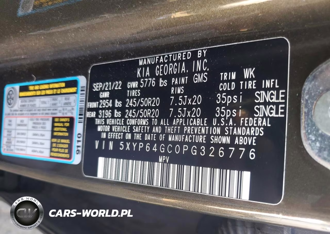 2023 Kia Telluride S VIN:5XYP64GC0PG326776 - 13