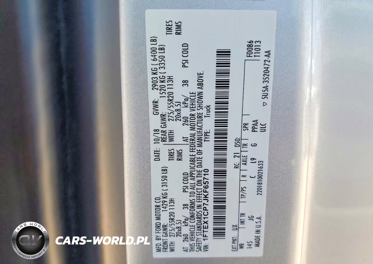 2018 Ford F150 Super Cab VIN:1FTEX1CP7JKF65710 - 12