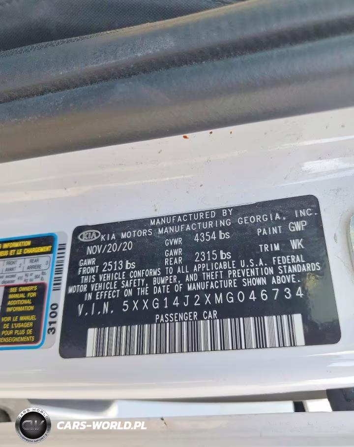 2021 Kia K5 Lxs VIN:5XXG14J2XMG046734 - 12