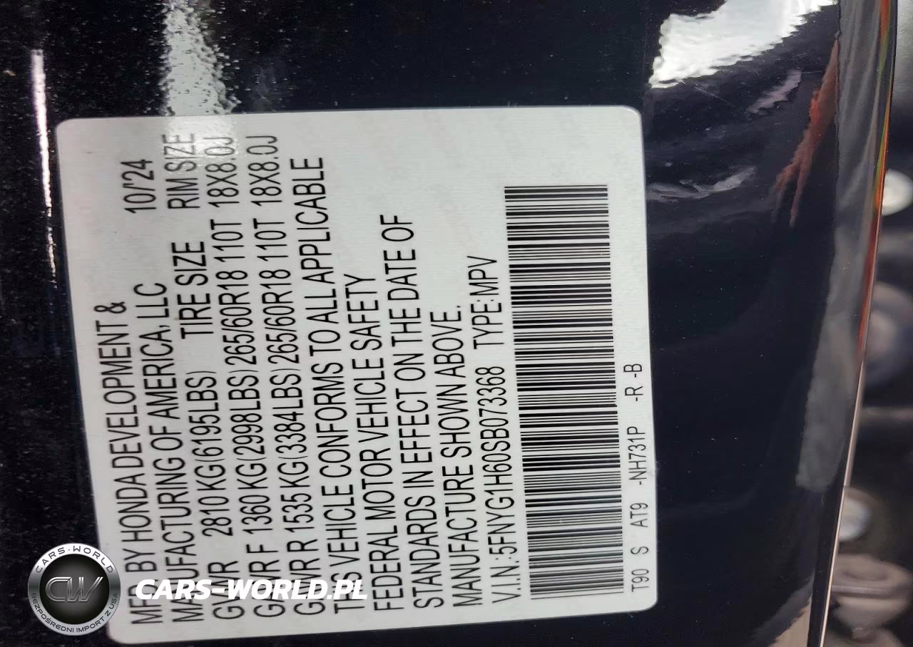 2025 Honda Pilot Trailsport VIN:5FNYG1H60SB073368 - 13