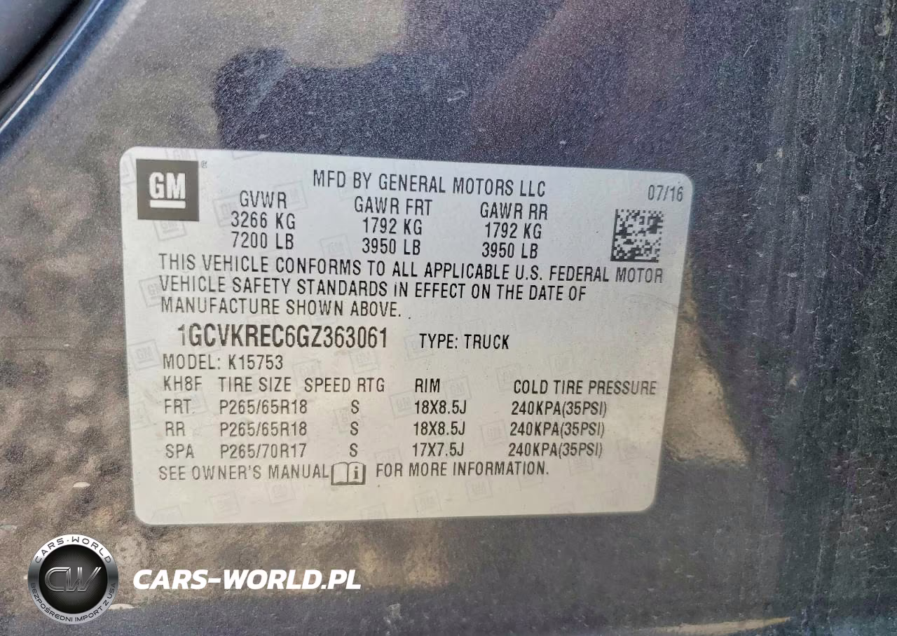 2016 Chevrolet Silverado K1500 Lt VIN:1GCVKREC6GZ363061 - 13