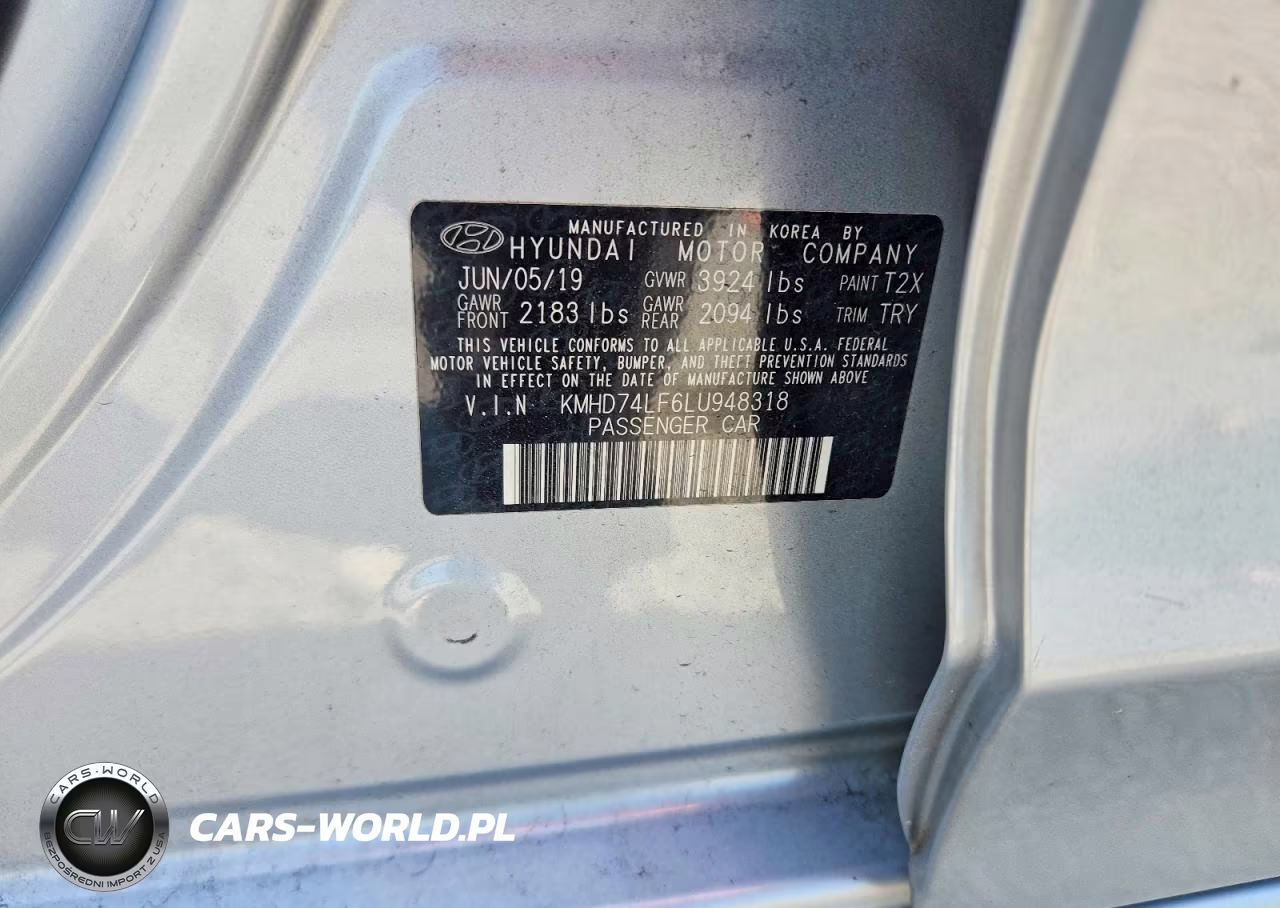 2020 Hyundai Elantra Se VIN:KMHD74LF6LU948318 - 12