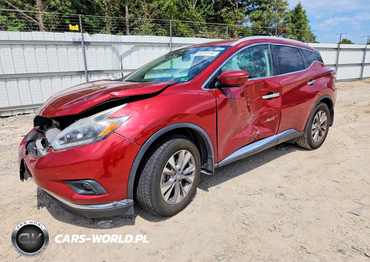 2018 Nissan Murano Sl VIN:5N1AZ2MH3JN181939 - 1