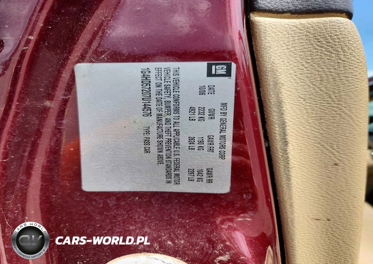 2007 Buick Lucerne Cxl VIN:1G4HD57207U144576 - 12