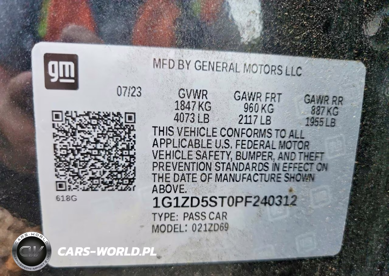 2023 Chevrolet Malibu Lt VIN:1G1ZD5ST0PF240312 - 12