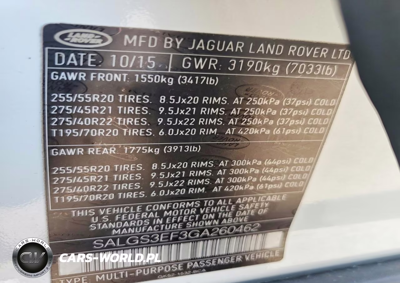 2016 Land Rover Range Rover Supercharged VIN:SALGS3EF3GA260462 - 14
