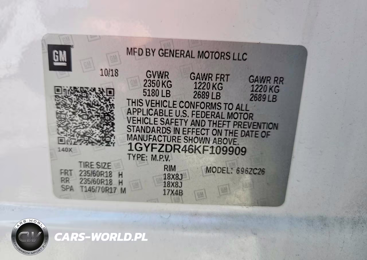 2019 Cadillac Xt4 Premium Luxury VIN:1GYFZDR46KF109909 - 13
