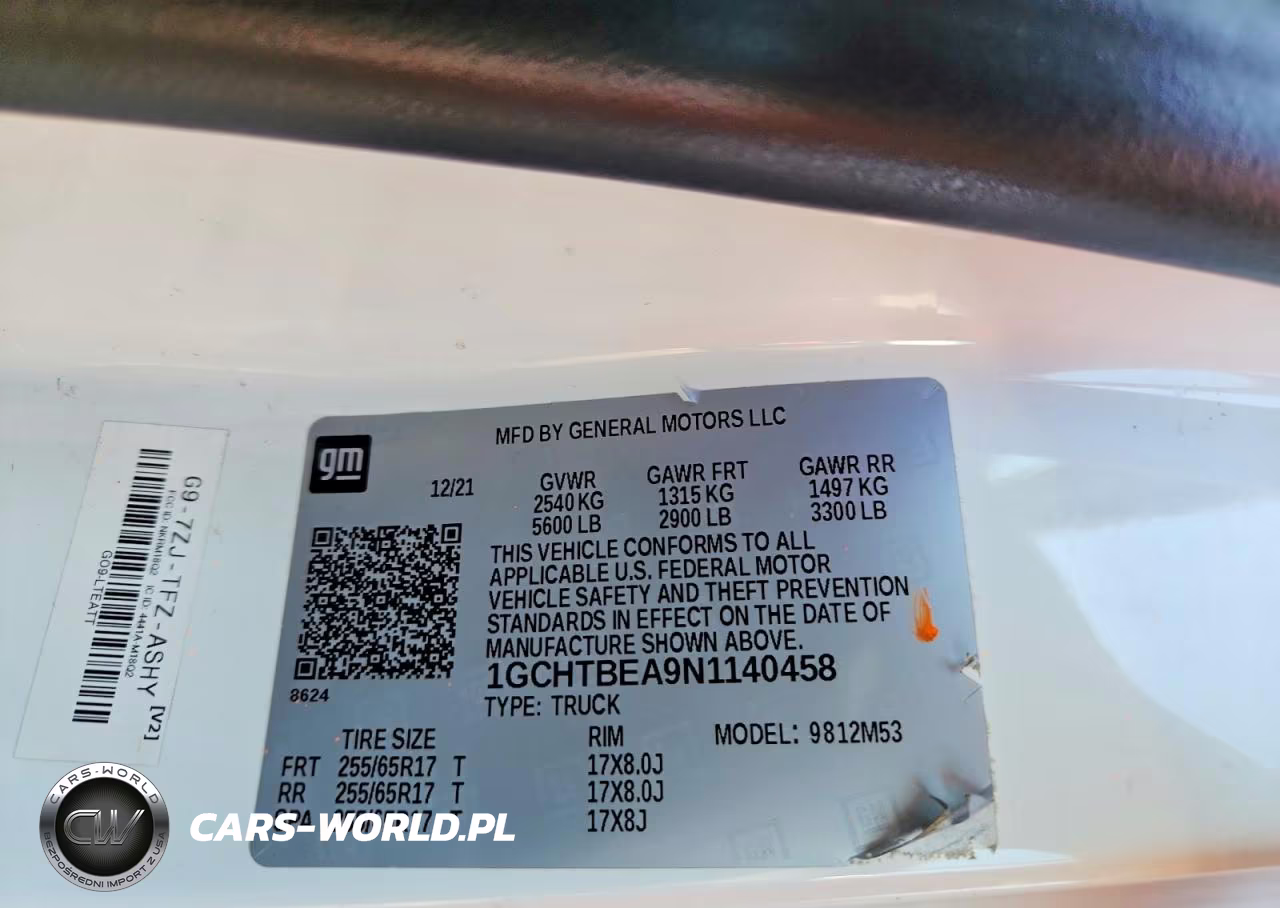 2022 Chevrolet Colorado VIN:1GCHTBEA9N1140458 - 12