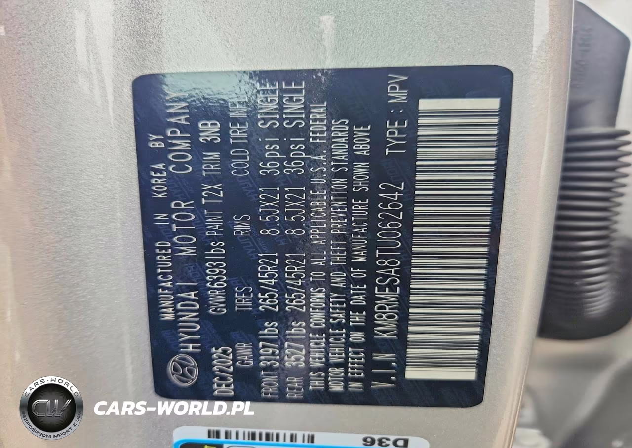 2026 Hyundai Palisade Calligraphy VIN:KM8RMESA8TU062642 - 13