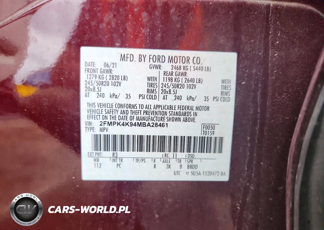 2021 Ford Edge Titanium VIN:2FMPK4K94MBA28461 - 13