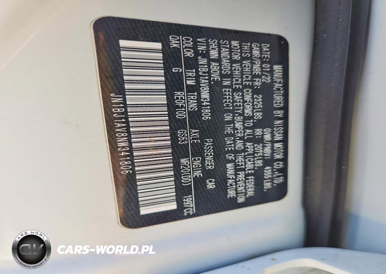 2022 Nissan Rogue Sport S VIN:JN1BJ1AV8NW341806 - 13