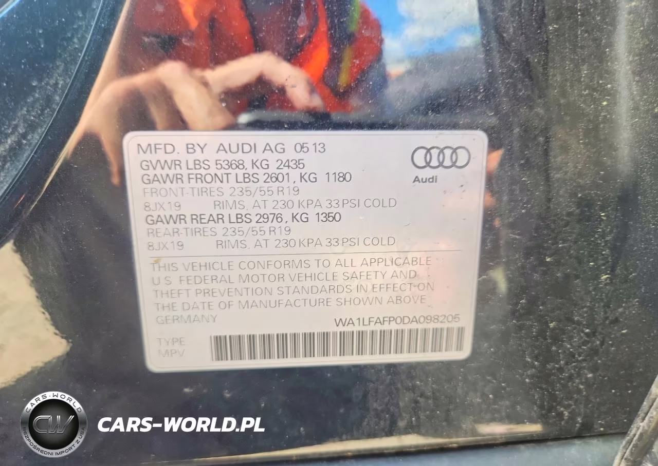 2013 Audi Q5 Premium Plus VIN:WA1LFAFP0DA098205 - 13