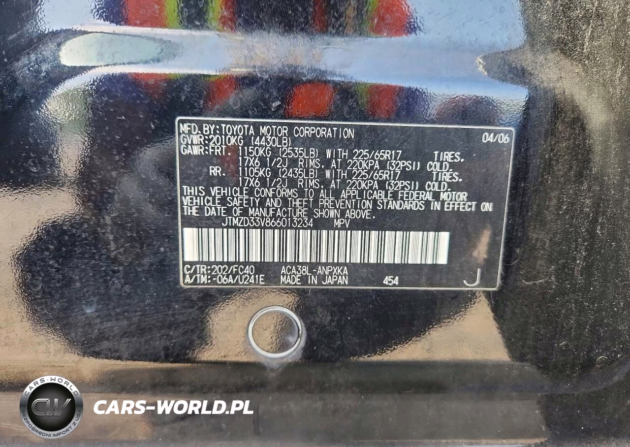 2006 Toyota Rav4 VIN:JTMZD33V866013234 - 13