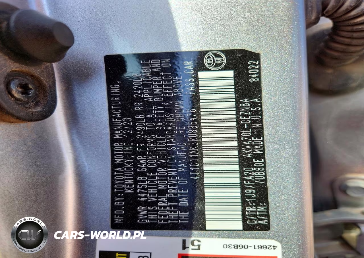 2024 Toyota Camry Le VIN:4T1C11AK3RU886476 - 12