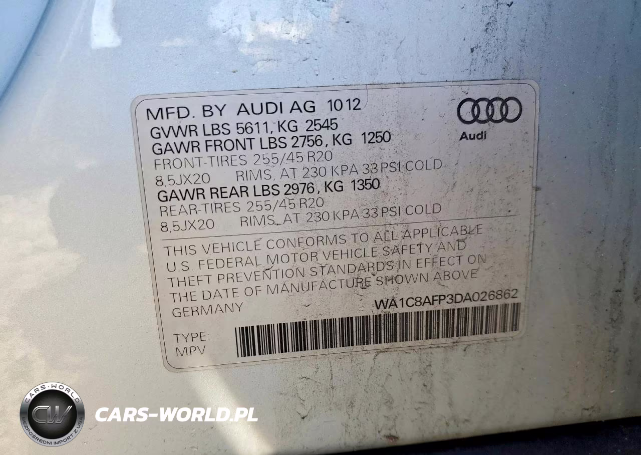 2013 Audi Q5 Premium Hybrid VIN:WA1C8AFP3DA026862 - 13
