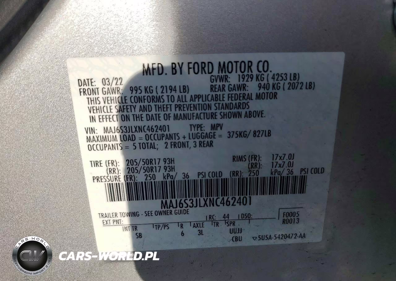 2022 Ford Ecosport Ses VIN:MAJ6S3JLXNC462401 - 13