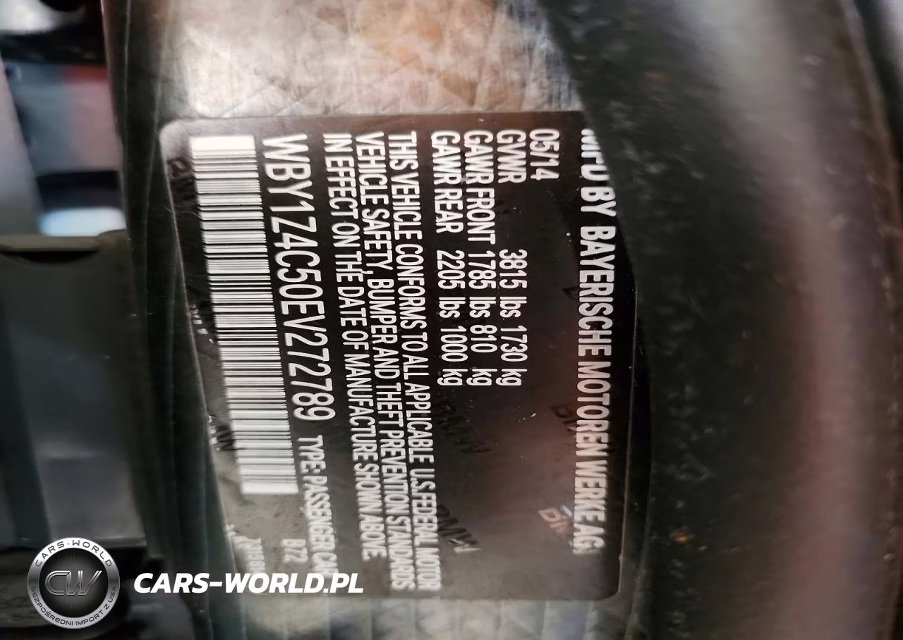 2014 BMW I3 Rex VIN:WBY1Z4C50EV272789 - 13