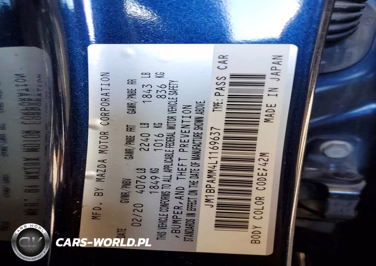 2020 Mazda 3 Preferred VIN:JM1BPAMM4L1169637 - 13