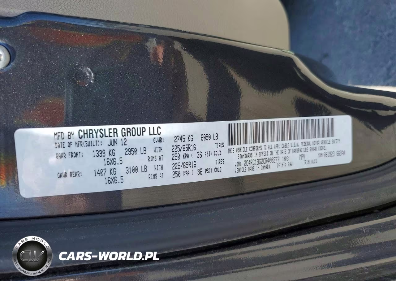 2012 Chrysler Town & Country Touring VIN:2C4RC1BG2CR400277 - 13