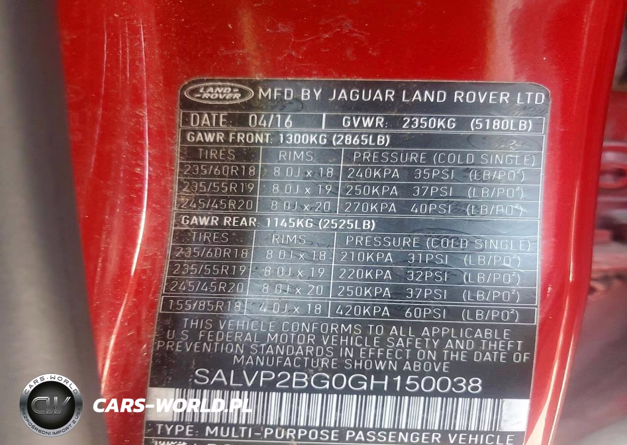 2016 Land Rover Range Rover Evoque Se VIN:SALVP2BG0GH150038 - 13
