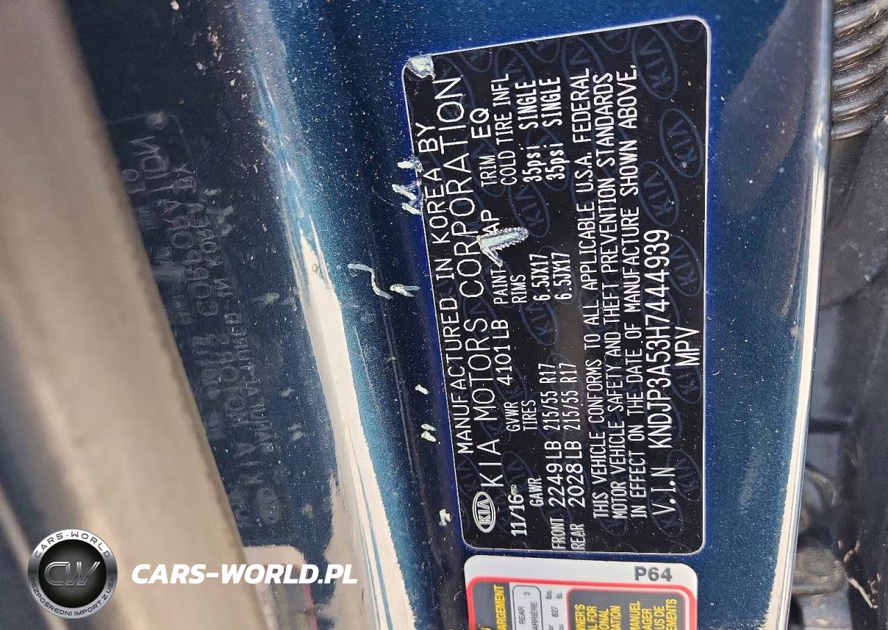 2017 Kia Soul + VIN:KNDJP3A53H7444939 - 13
