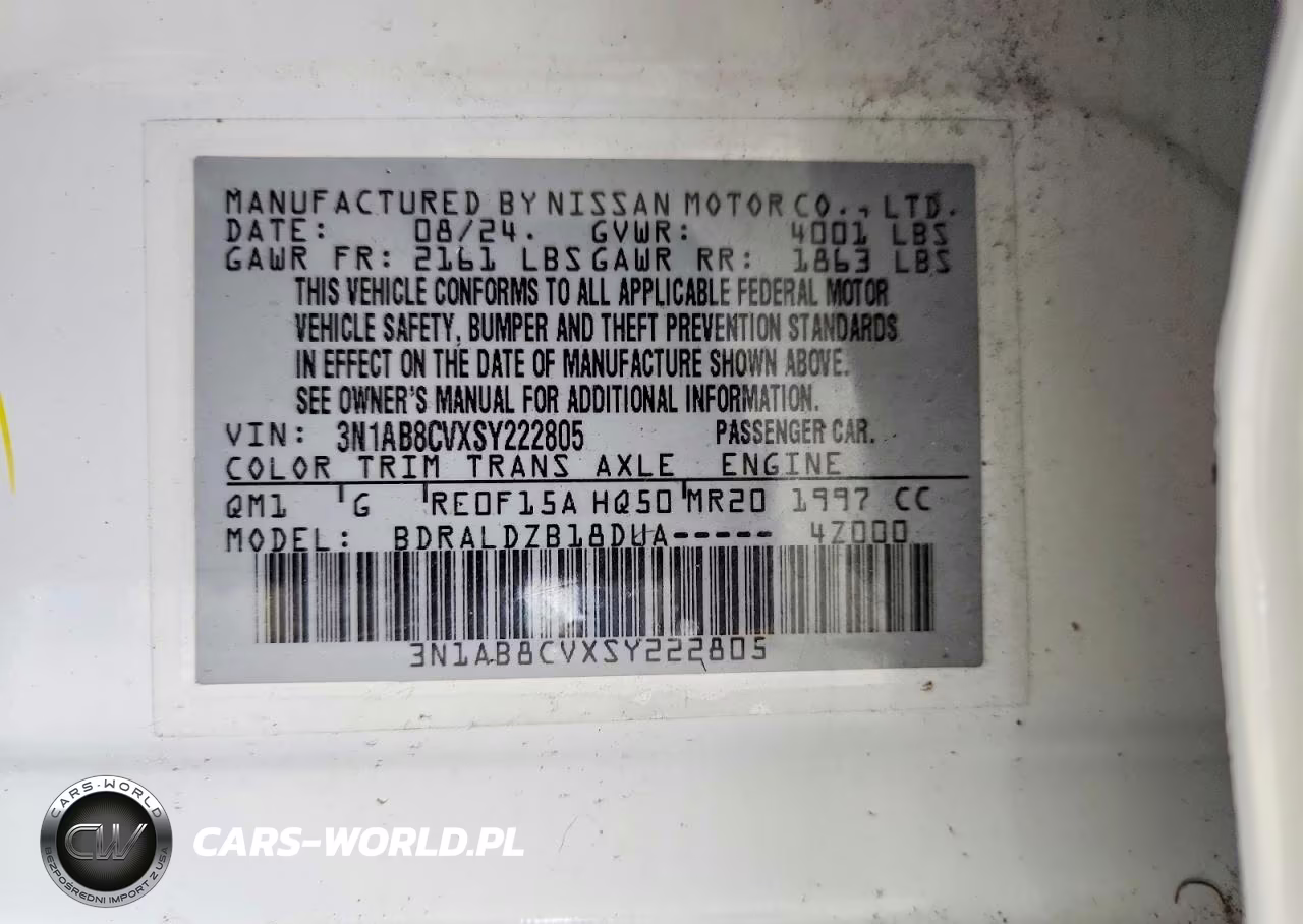 2025 Nissan Sentra Sv VIN:3N1AB8CVXSY222805 - 12