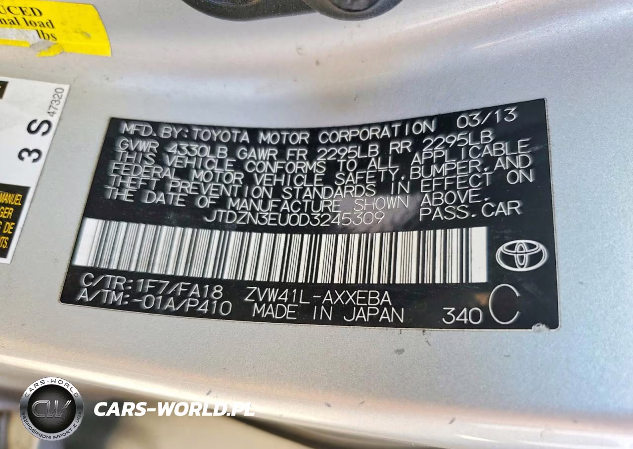 2013 Toyota Prius V Two VIN:JTDZN3EU0D3245309 - 12