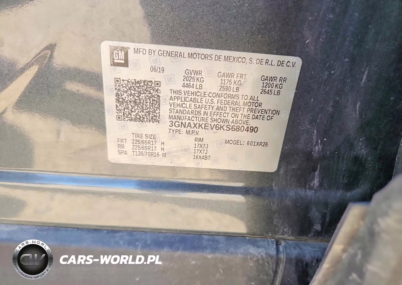2019 Chevrolet Equinox Lt VIN:3GNAXKEV6KS680490 - 14