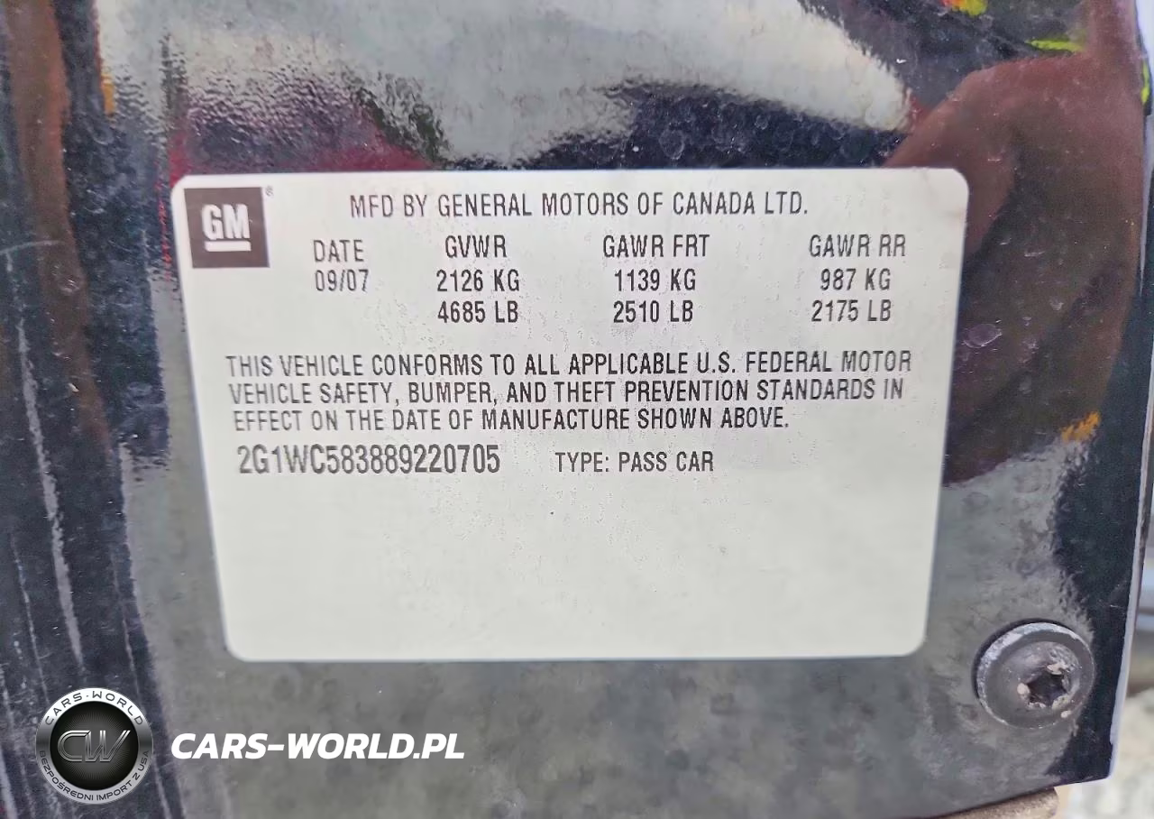 2008 Chevrolet Impala Lt VIN:2G1WC583889220705 - 13