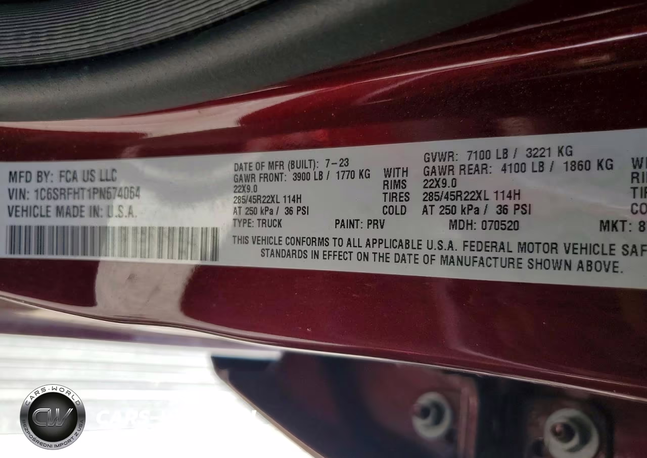2023 Ram 1500 Limited VIN:1C6SRFHT1PN674064 - 12