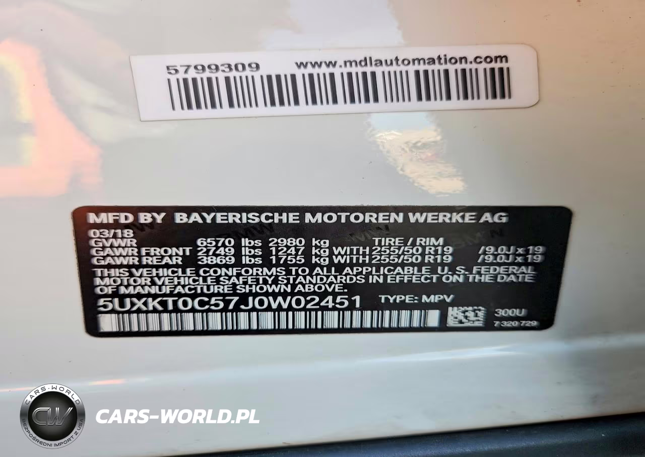 2018 BMW X5 Xdr40E VIN:5UXKT0C57J0W02451 - 13