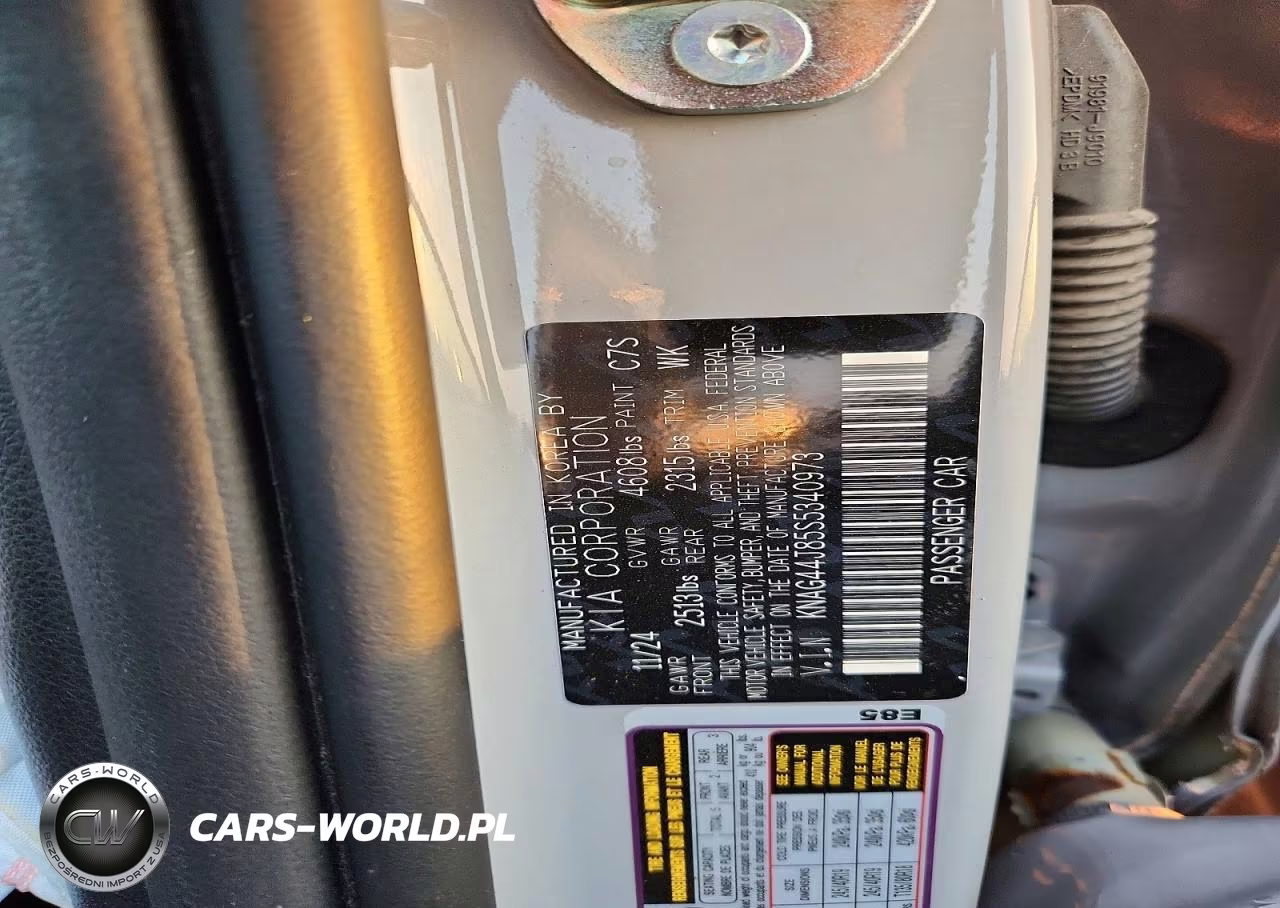2025 Kia K5 Gt VIN:KNAG44J85S5340973 - 12