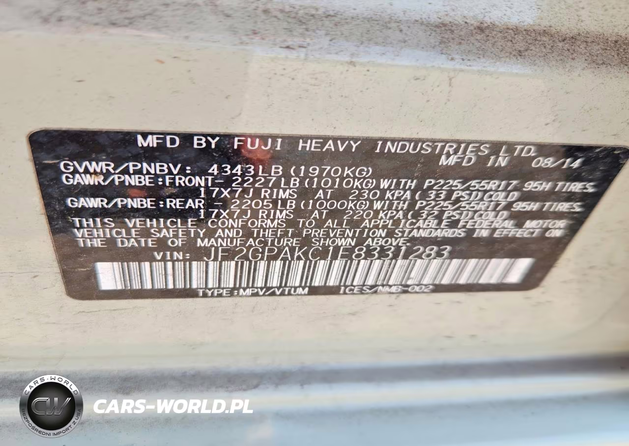 2014 Subaru Xv Crosstrek 2.0 Limited VIN:JF2GPAKC1E8331283 - 13