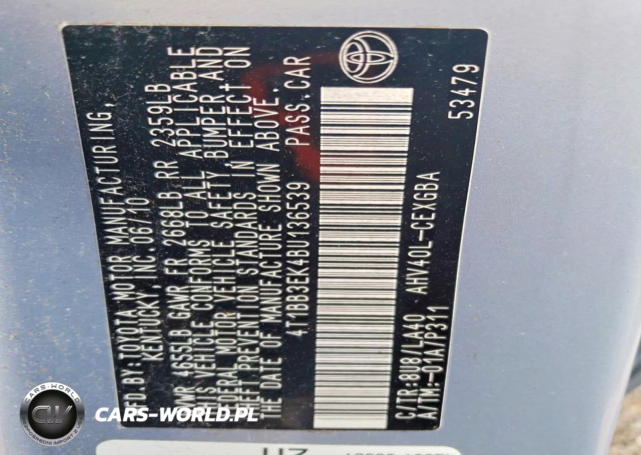 2011 Toyota Camry Hybrid VIN:4T1BB3EK4BU136539 - 12