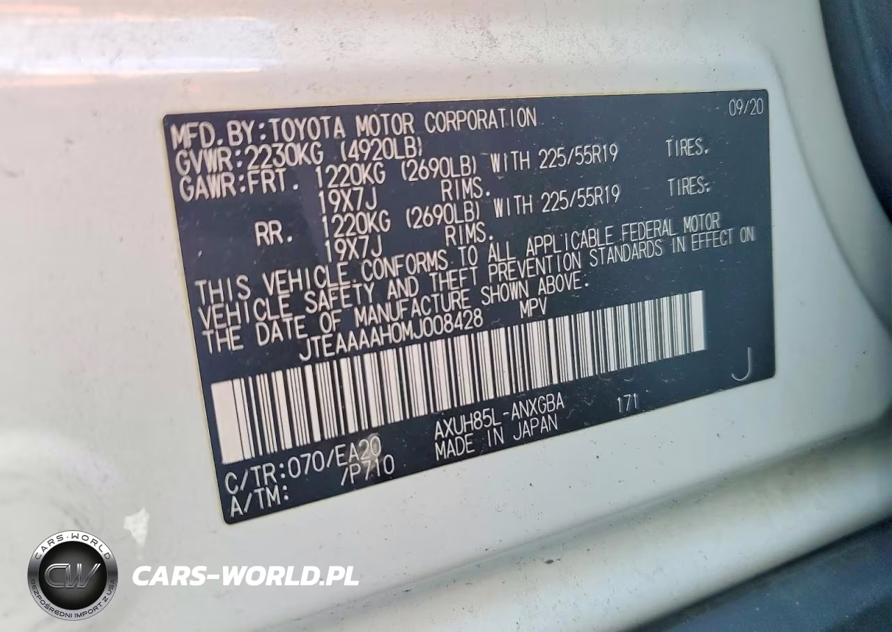 2021 Toyota Venza Xle VIN:JTEAAAAH0MJ008428 - 13
