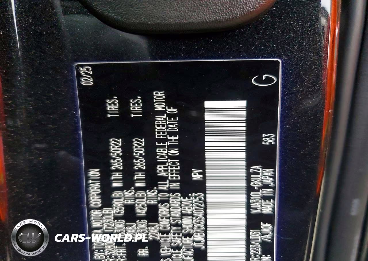 2025 Lexus Lx 600 F Sport Handling VIN:JTJMB7CX3S4072753 - 14