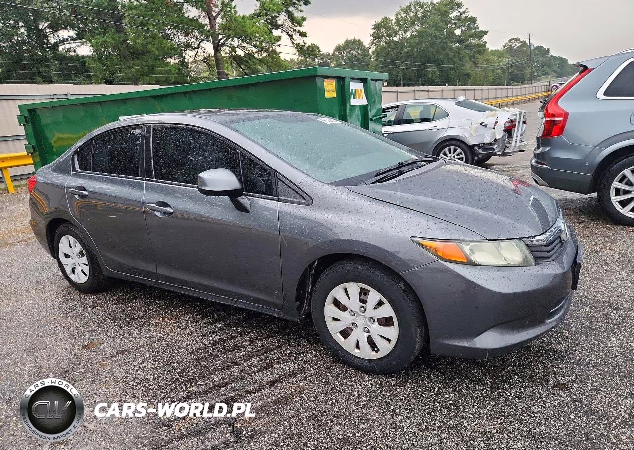 2012 Honda Civic Lx VIN:19XFB2F51CE038545 - 4