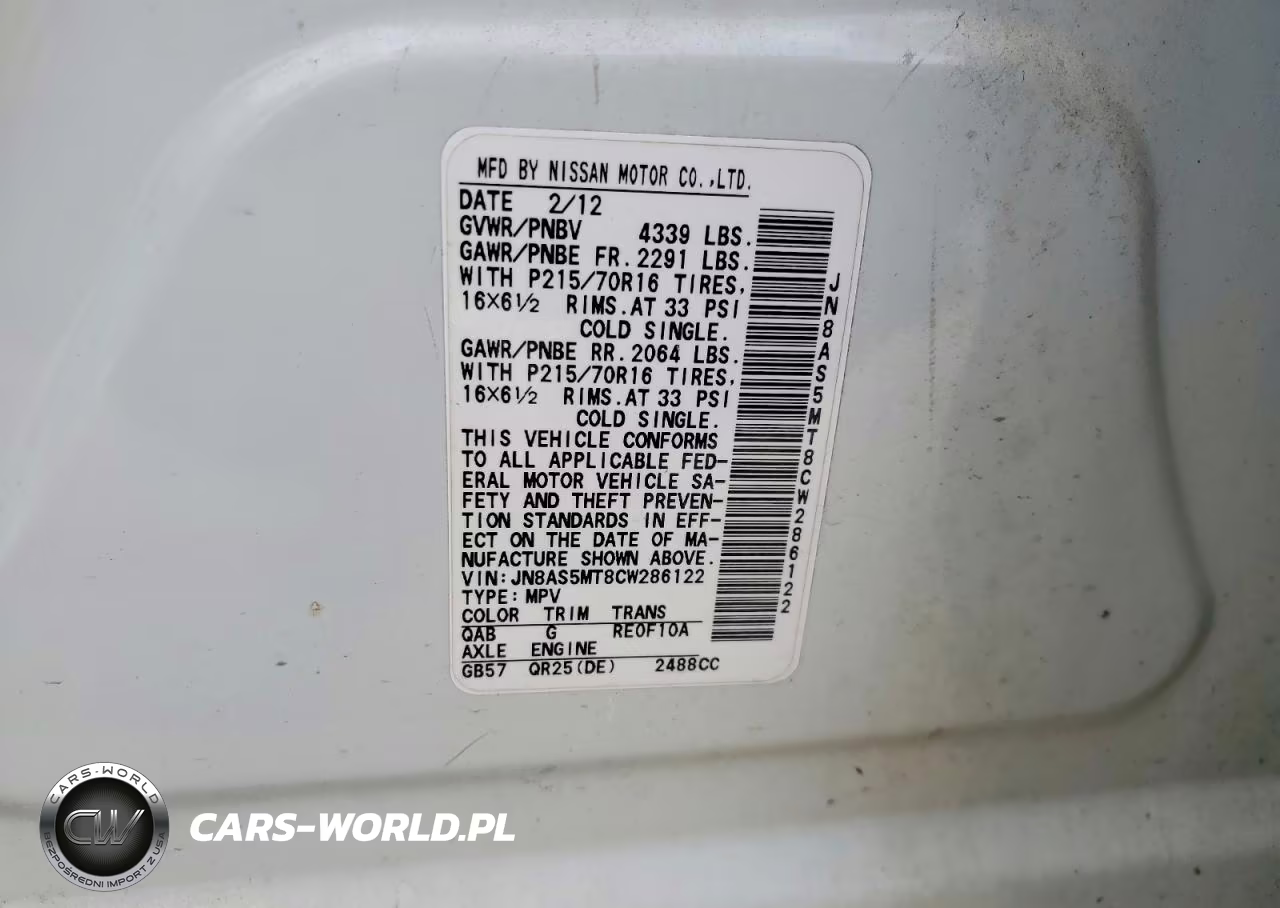 2012 Nissan Rogue S VIN:JN8AS5MT8CW286122 - 13