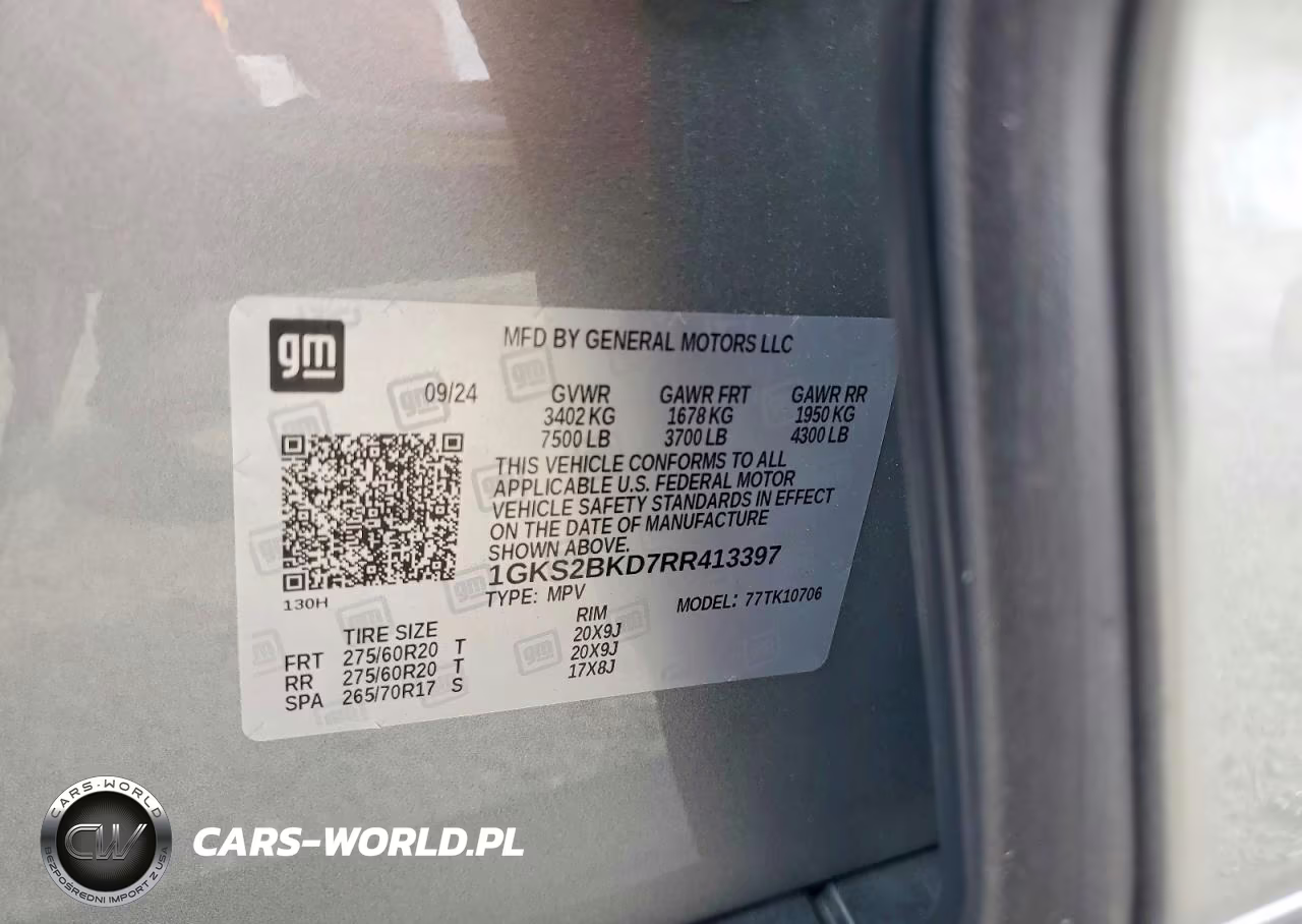 2024 GMC Yukon Slt VIN:1GKS2BKD7RR413397 - 13