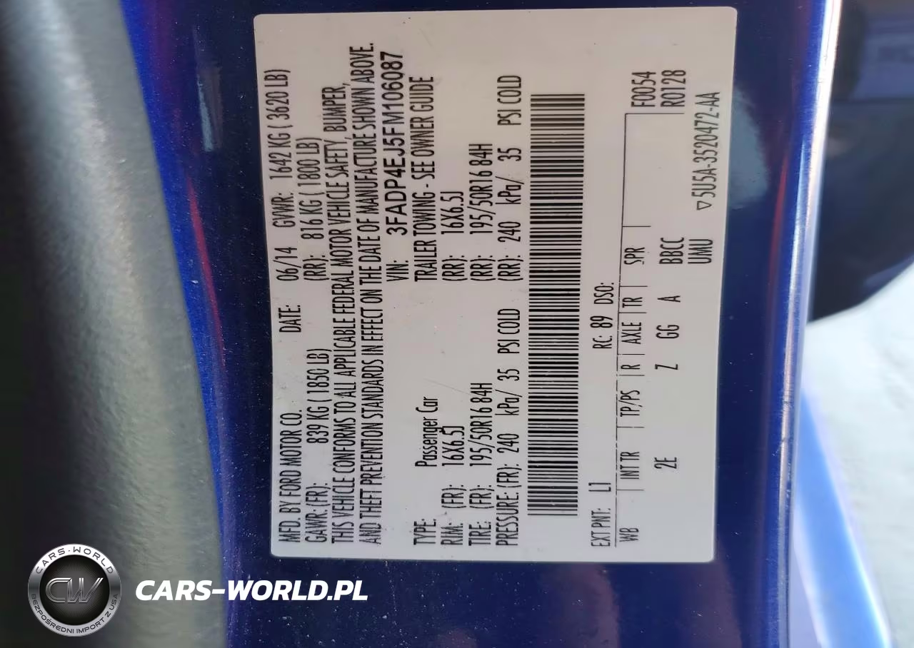 2015 Ford Fiesta Se VIN:3FADP4EJ5FM106087 - 12